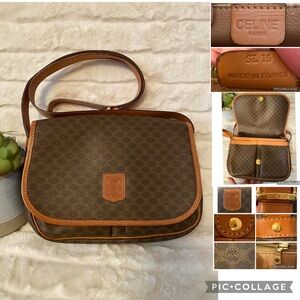 ‼️Flash SALE‼️Great Condition Celine Vintage Macadam Crossbody Bag